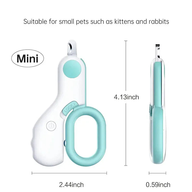 Ergonomische nagelknipper voor huisdieren met LED-licht voor nauwkeurig trimmen - Ruffy
