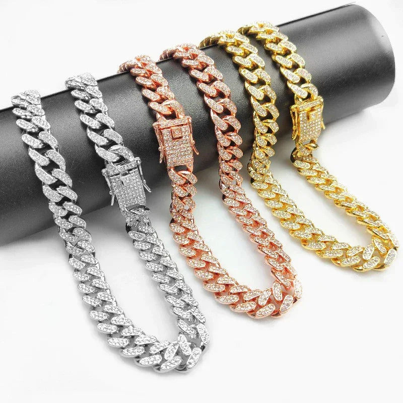 Hondenketting Halsband Nep Diamanten Cubaanse - Ruffy