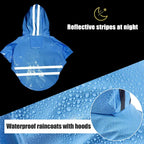 Waterdichte Hondenregenjas Met Reflecterende Strepen - Ruffy