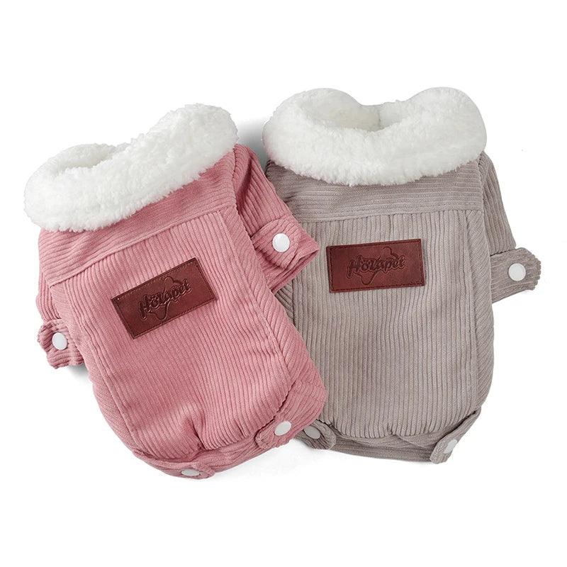 Stijlvolle Winterjas voor Kleine Honden – Zachte Fleece Voering en Duurzaam Katoen - Ruffy