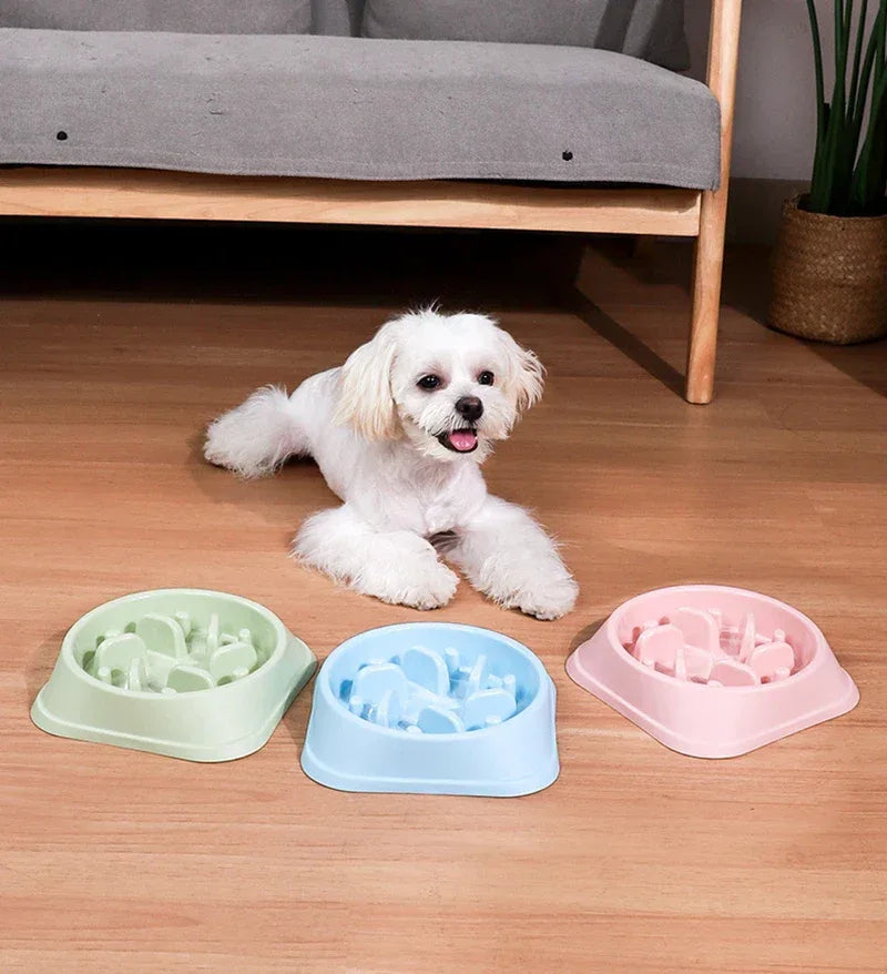 Anti-Schrok Langzame Voerbak voor Honden Duurzaam en Antislip in Speelse Designs - Ruffy