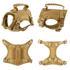 Tactisch hondentuig Volledige lichaamsbescherming Verstelbaar nylon met Molle-systeem en klittenbandpatches - Ruffy