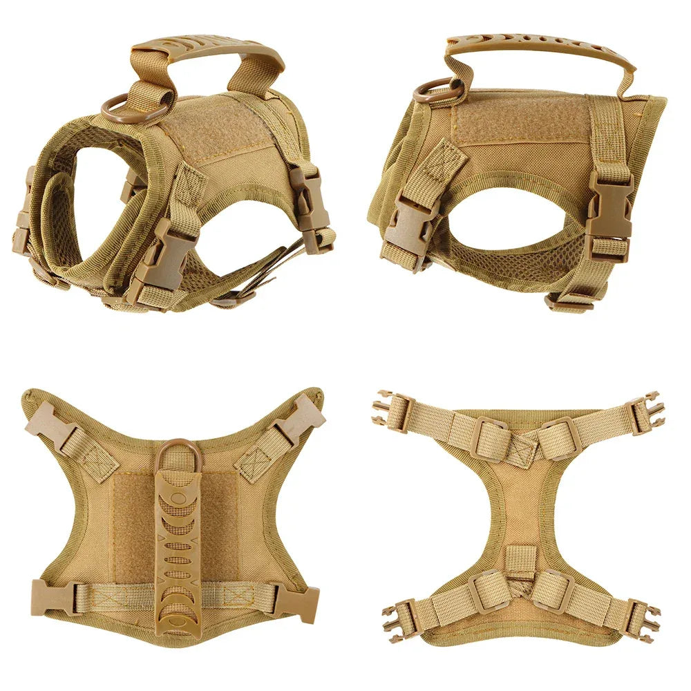 Tactisch hondentuig Volledige lichaamsbescherming Verstelbaar nylon met Molle-systeem en klittenbandpatches - Ruffy