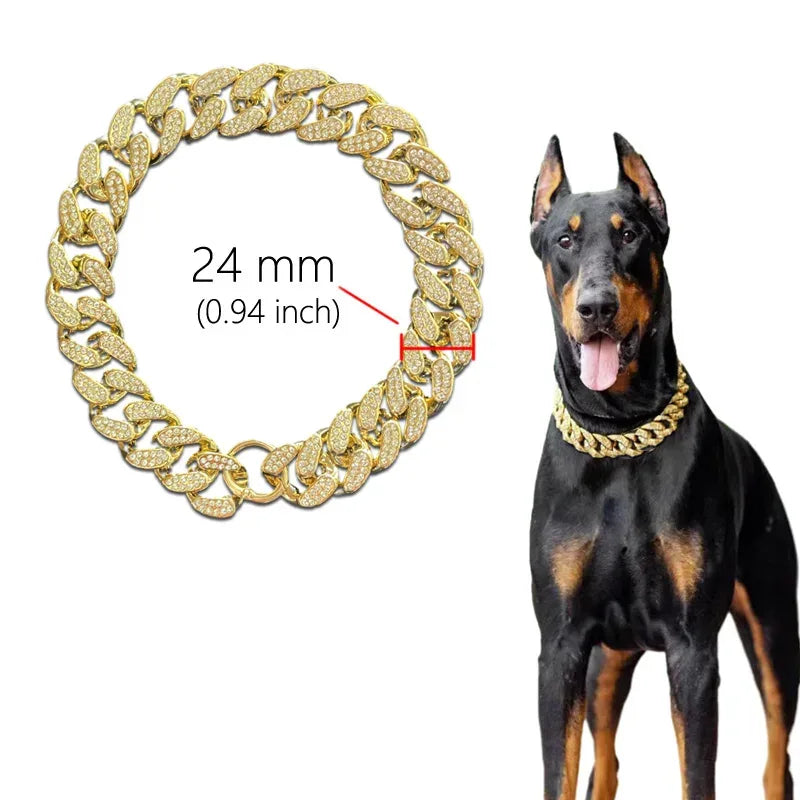 Halsband met juwelen en diamanten inleg Lichtgewicht ABS Ontwerp - Ruffy