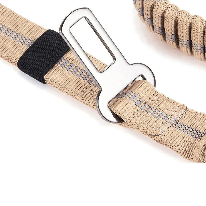 Hondenriem | Tactische Elastische Bungee | Dubbel Handvat | 135–190 cm - Ruffy