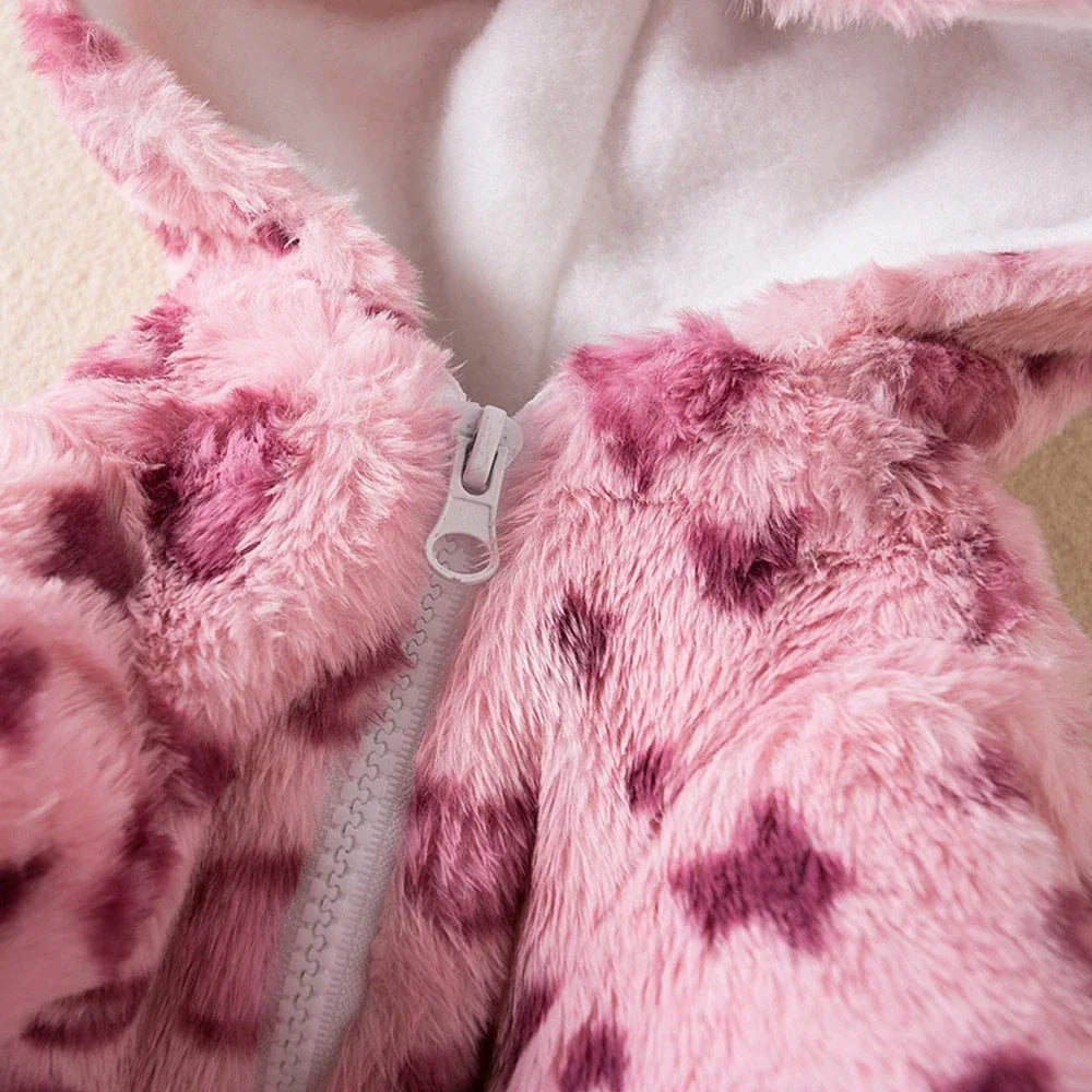 Zachte fluwelen hondenhoodie met luipaardprint Warm en ademend voor herfst en winter - Ruffy