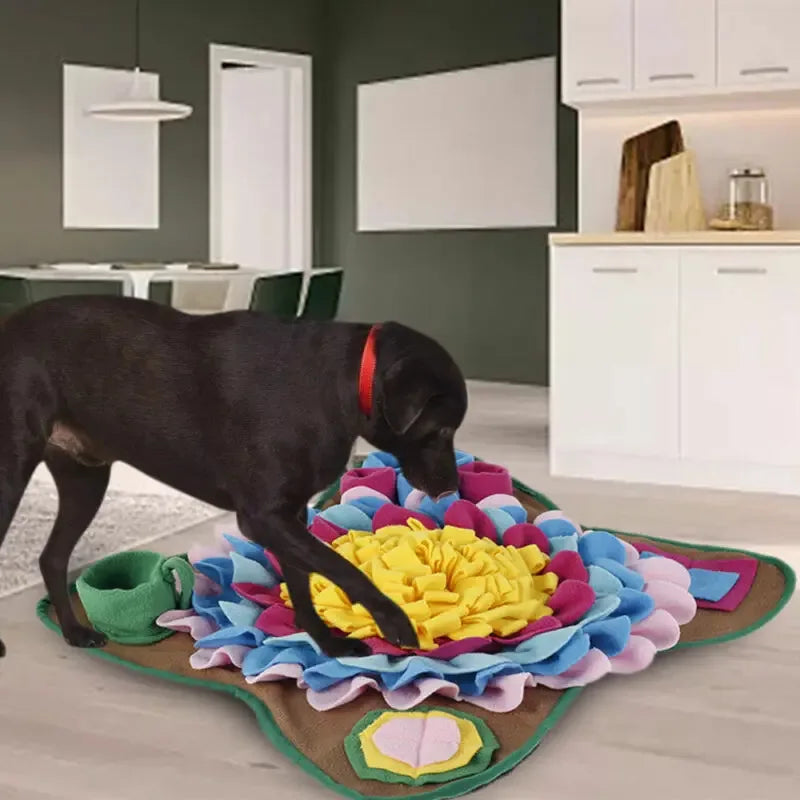 Snuffelmat voor honden Interactieve pluche Slow Feeder Machinewasbaar met draagbaar ontwerp - Ruffy