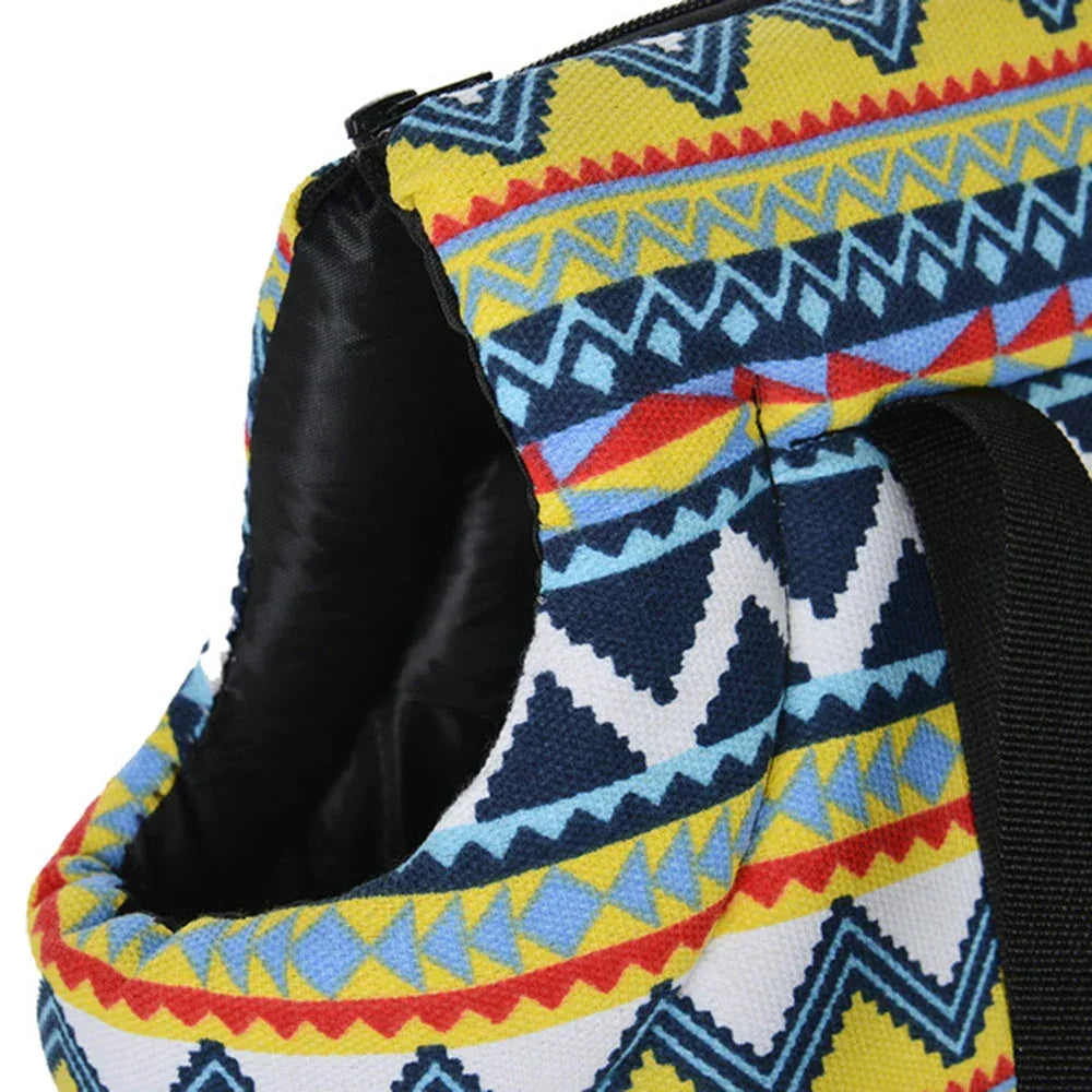 Stijlvolle Hondendraagtas met Duurzaam Polyester Lichtgewicht Ontwerp Verkrijgbaar in Meerdere Maten en Prints - Ruffy