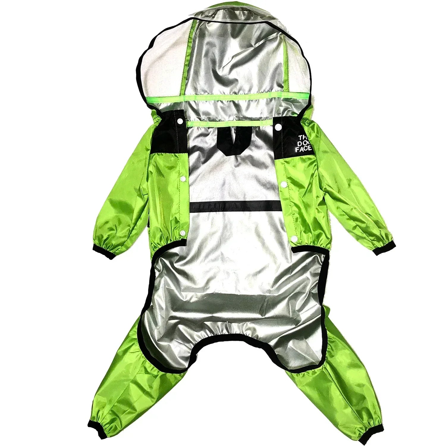 Waterdichte hondenregenjas met transparante capuchon Lichtgewicht polyester in de maten XS-4XL - Ruffy