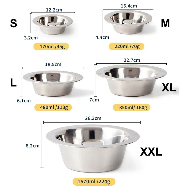 Langzaam voerbakje van roestvrij staal voor honden - Preventie van obesitas en vaatwasmachinebestendig - S/M/L/XL/XXL - Ruffy