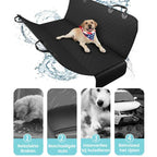 100% waterdichte autostoelhoes voor honden met gaasraam Hangmat Design Machinewasbaar 137x147cm - Ruffy