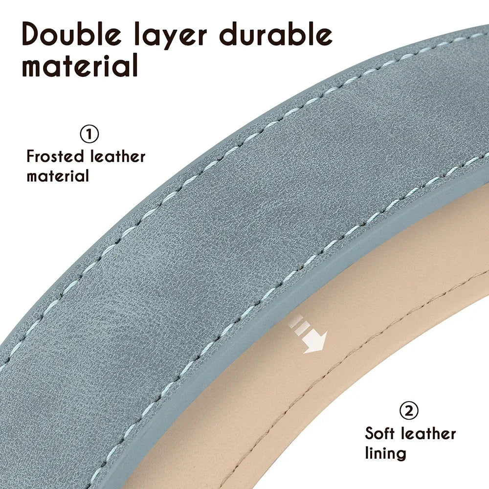 Comfortabele en Duurzame Leren Hondenhalsband Met Verstelbare Maatopties - Ruffy