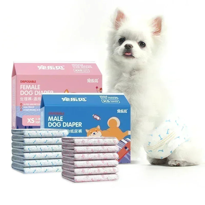 Superabsorberende wegwerpluiers voor honden met lekvrije barrières - Ruffy