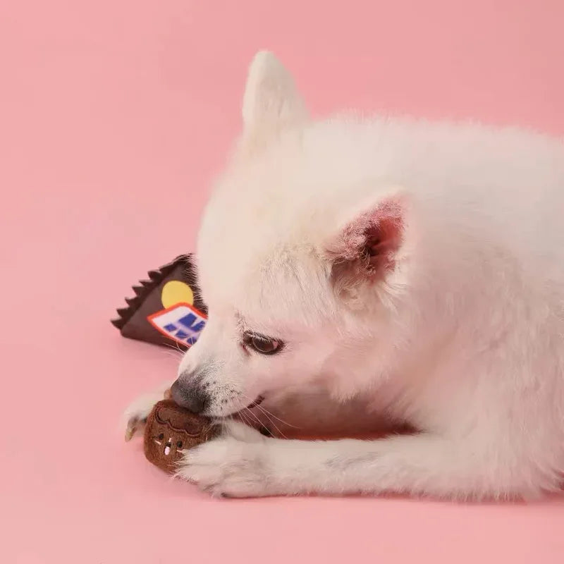 Interactief knuffeldier voor kleine honden met geur- en geluidstimulatie Pluche knuffel - Ruffy