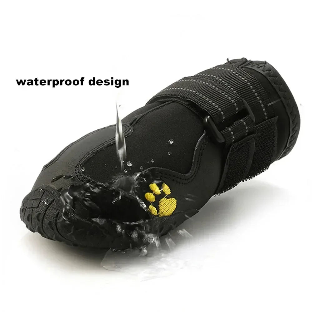 Waterdichte anti-slip hondenlaarzen met verstelbare riemen Duurzaam silicone voor bescherming van de poten bij alle weersomstandigheden - Ruffy