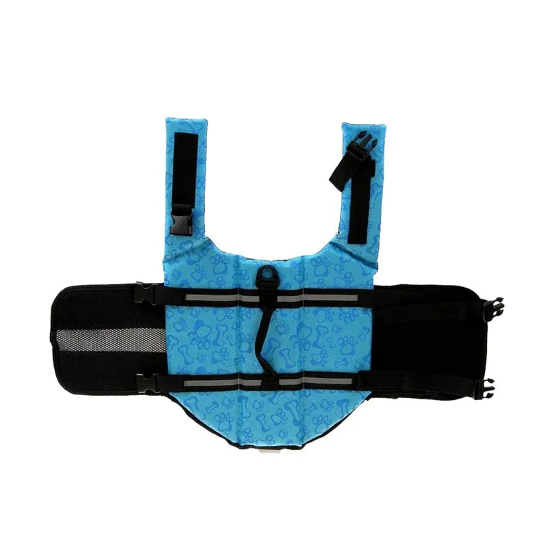 Reflecterend hondenreddingsvest, ademend gaas, duurzaam polyester met veilige pasvorm voor wateravonturen - Ruffy