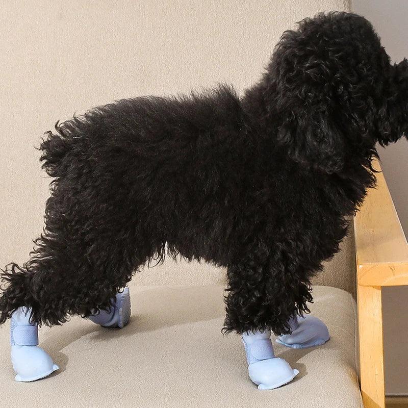 Duurzame Regenlaarzen voor Honden met Antislipzool en Verstelbare Riemen Waterdichte Voetbescherming in Meerdere Kleuren - Ruffy