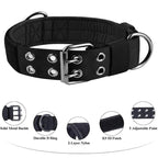 Duurzame tactische halsband, verstelbaar nylon met snelsluiting voor middelgrote honden - Ruffy