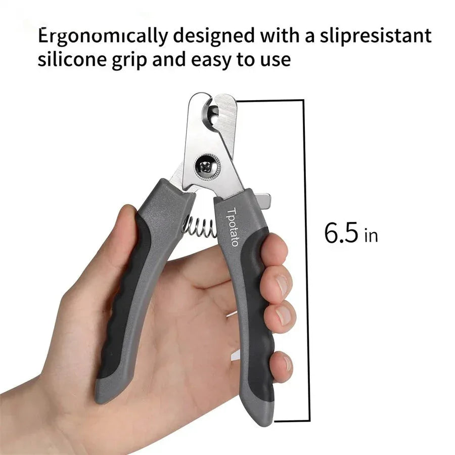 Professionele hondennagelknipper met 3,5 mm roestvrijstalen messen Veiligheidsnagelvijl - Ruffy
