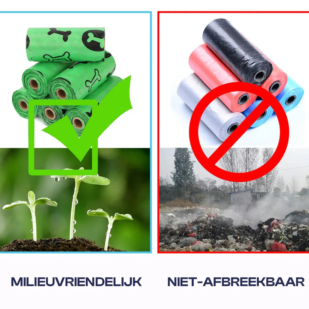 Eco-vriendelijke Biologisch Afbreekbare Poepzakjes - Ruffy