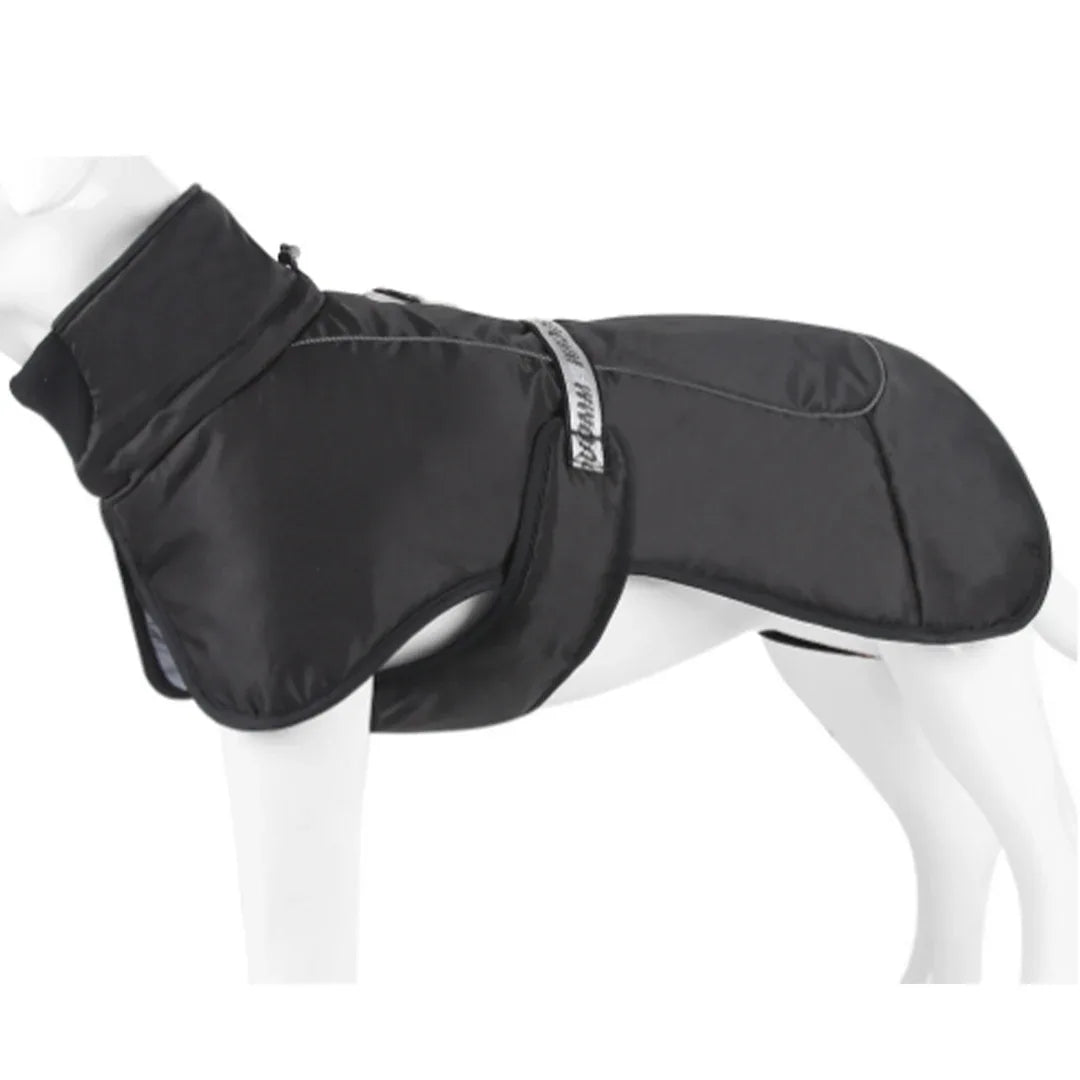 Waterdichte Winterjas Voor Grote Honden Warm Gewatteerd Reflecterend Volledige Dekking Machinewasbaar - Ruffy