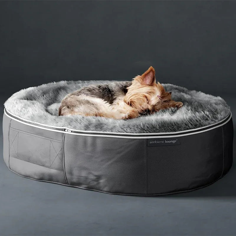 Orthopedisch Huisdier Lounge Bed | Traagschuim Kussen | Antislip Basis - Ruffy