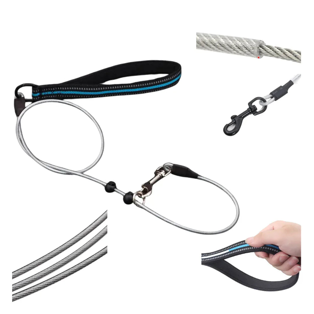 Sterke Staaldraad Hondentraining P-ketting Leiband - Ruffy