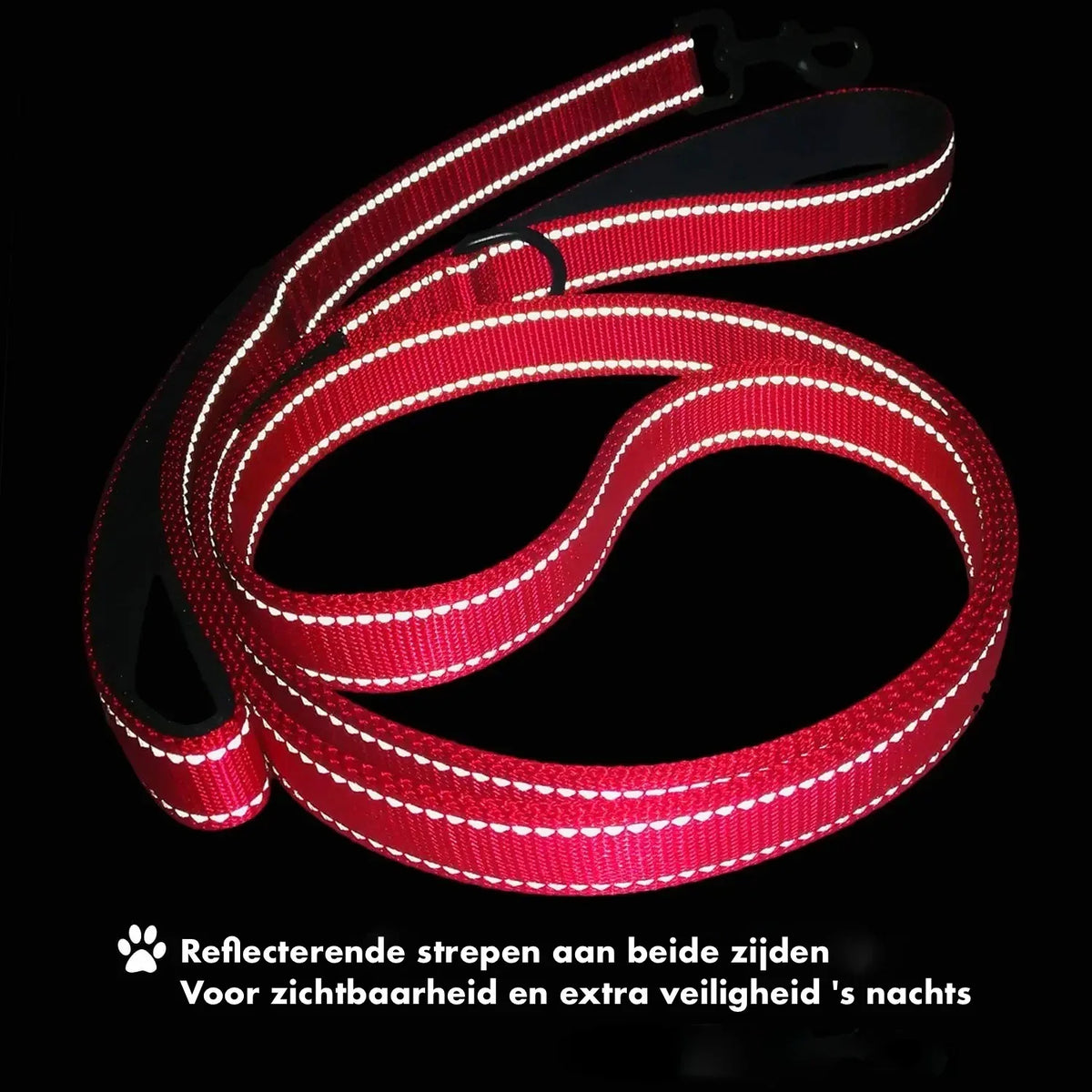 Hondenriem Lange Gevoerd Reflecterend - Ruffy