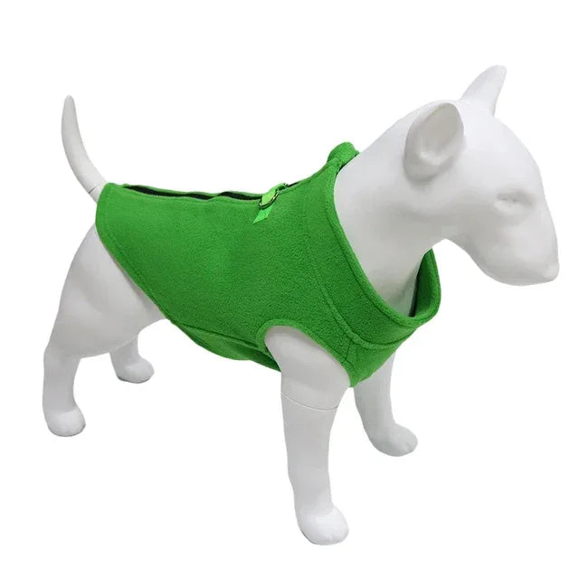 Warm Fleece Hondenvest Gemakkelijk Aan Te Trekken Verstelbare Pasvorm Stijlvol Machinewasbaar - Ruffy