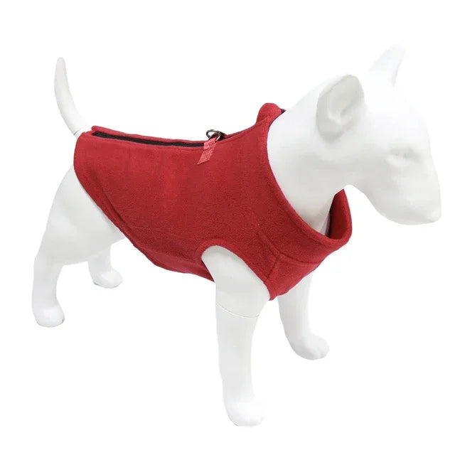 Warm Fleece Hondenvest Gemakkelijk Aan Te Trekken Verstelbare Pasvorm Stijlvol Machinewasbaar - Ruffy