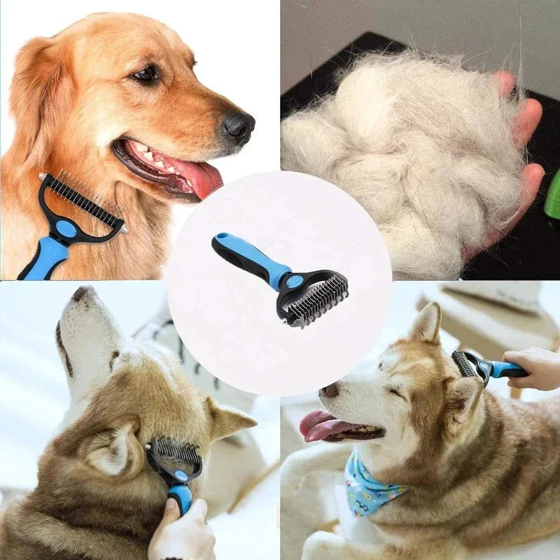 Honden Haar Multifunctionele Verzorgings Borstel - Ruffy