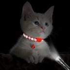 Reflecterende kattenhalsband met schattig voetafdrukontwerp – verstelbaar snel los te maken en duurzaam - Ruffy