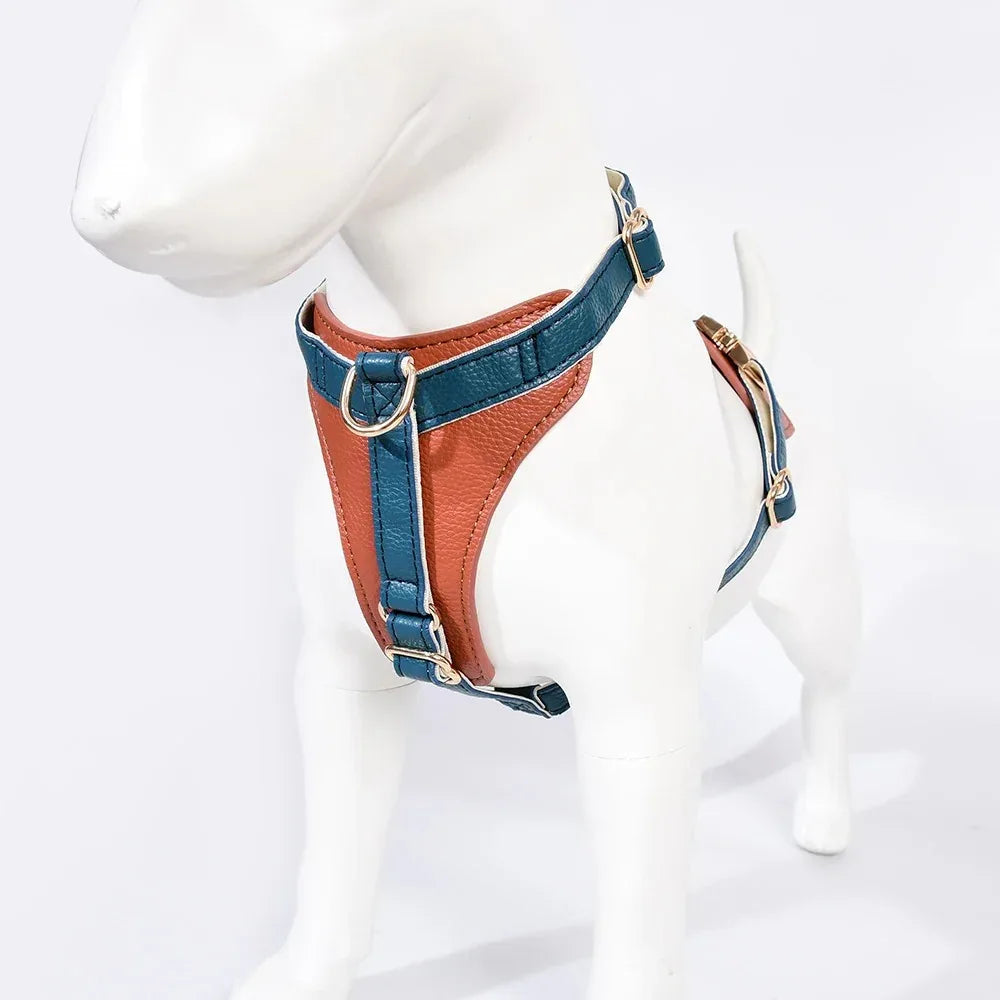 Luxe leren hondentuig Verstelbaar en comfortabel Premium leer - S M L - Ruffy