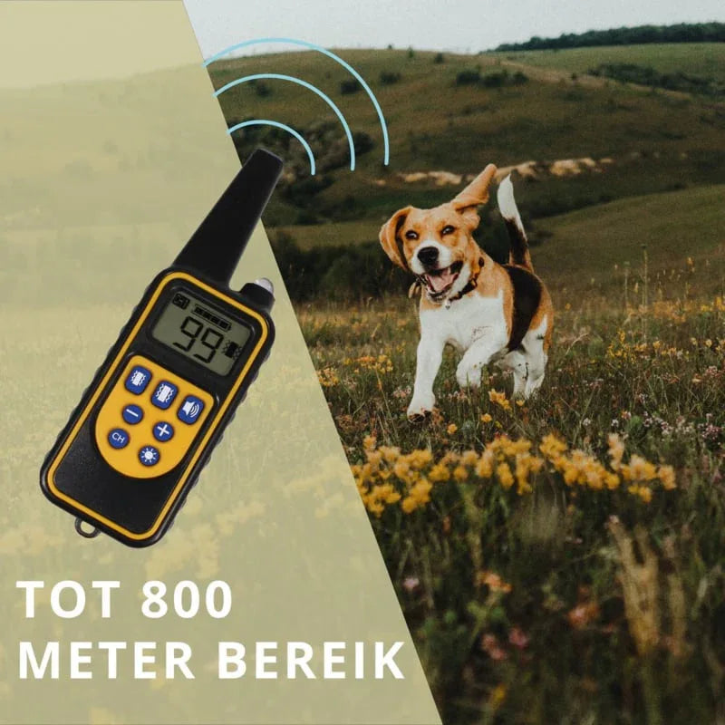 Antiblafhalsband Oplaadbaar Lange Afstand Bestuurbaar 500M waterdicht - Ruffy