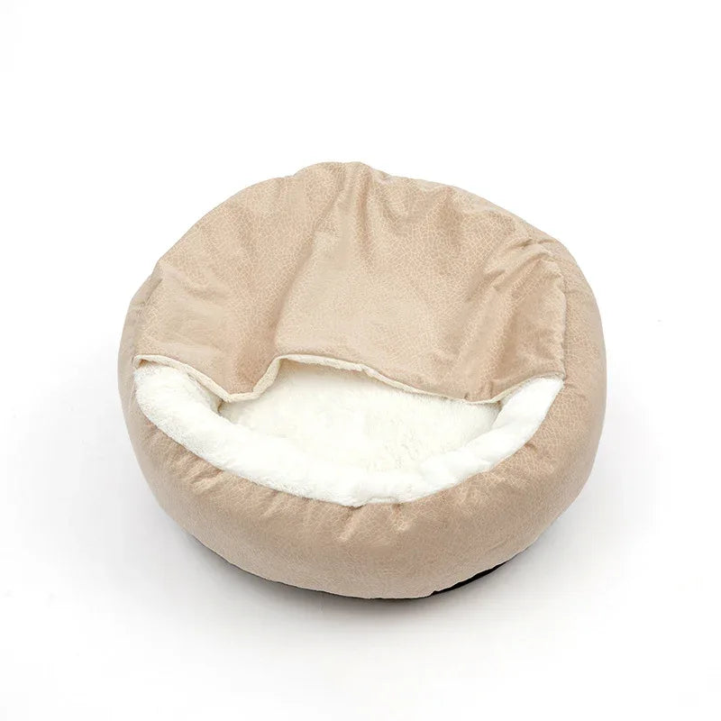 Orthopedisch Donut honden bed Met Kap Deken Om Weg Te Kruipen - Ruffy