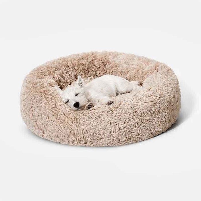 Huisdierenbed Rond Binnenshuis Pluche Kussen voor Honden en Katten