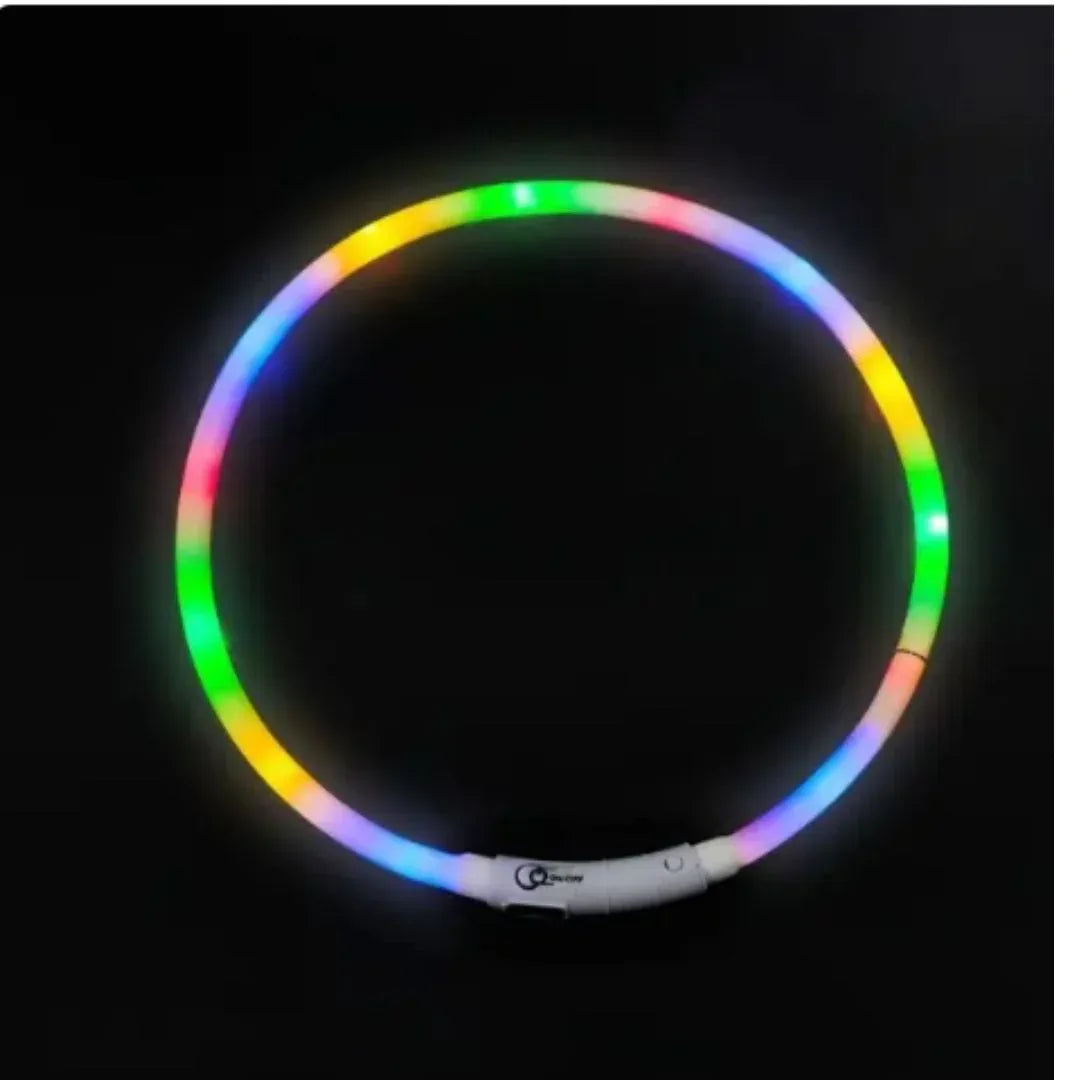 USB Oplaadbare LED Veiligheidshalsband Voor Huisdieren Verhoogde Zichtbaarheid Comfortabel Waterbestendig Lange Batterijduur - Ruffy