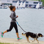 Hands-Free Intrekbare Hondenriem Met Heupriem Reflecterend Bungee Ontwerp Comfortabel Voor Wandelen en Rennen - Ruffy