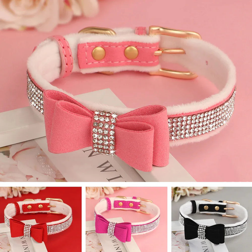 Strass Strik Halsband voor Honden - Ruffy