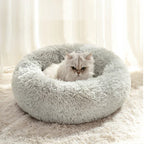 Donut Kattenbed Pluche Comfort Ondersteunend Design Machinewasbaar Beschikbaar in XS tot XL - Ruffy