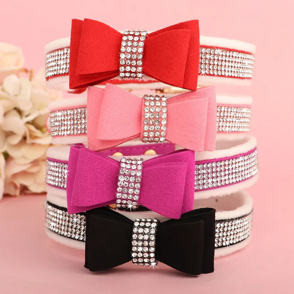 Strass Strik Halsband voor Honden - Ruffy