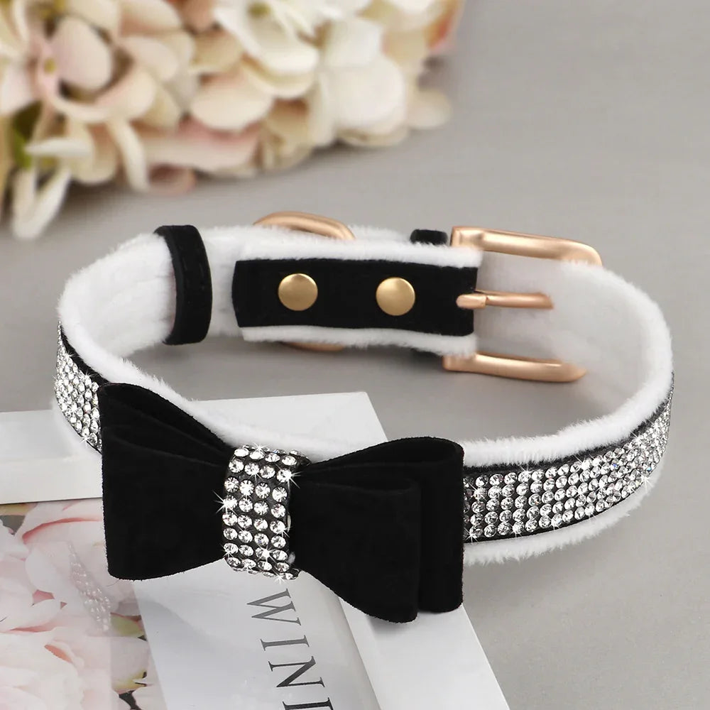 Strass Strik Halsband voor Honden - Ruffy