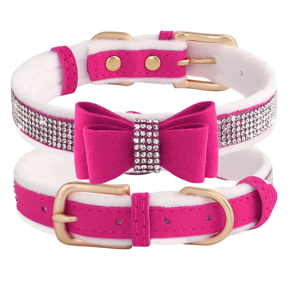 Strass Strik Halsband voor Honden - Ruffy
