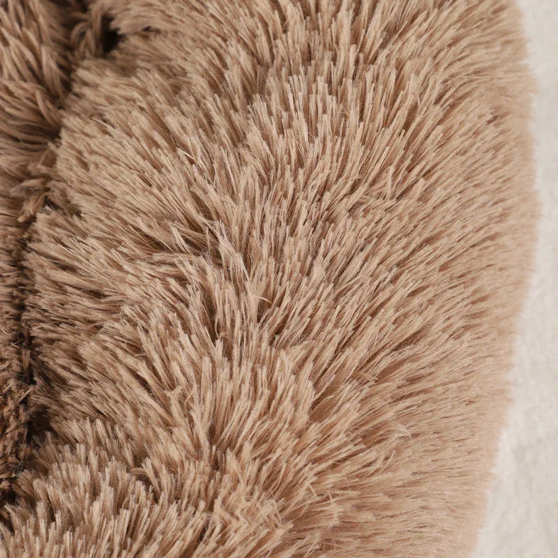 Knus Kalmerend Hondenbed Luxe Pootafdruk Nepbont - Ruffy