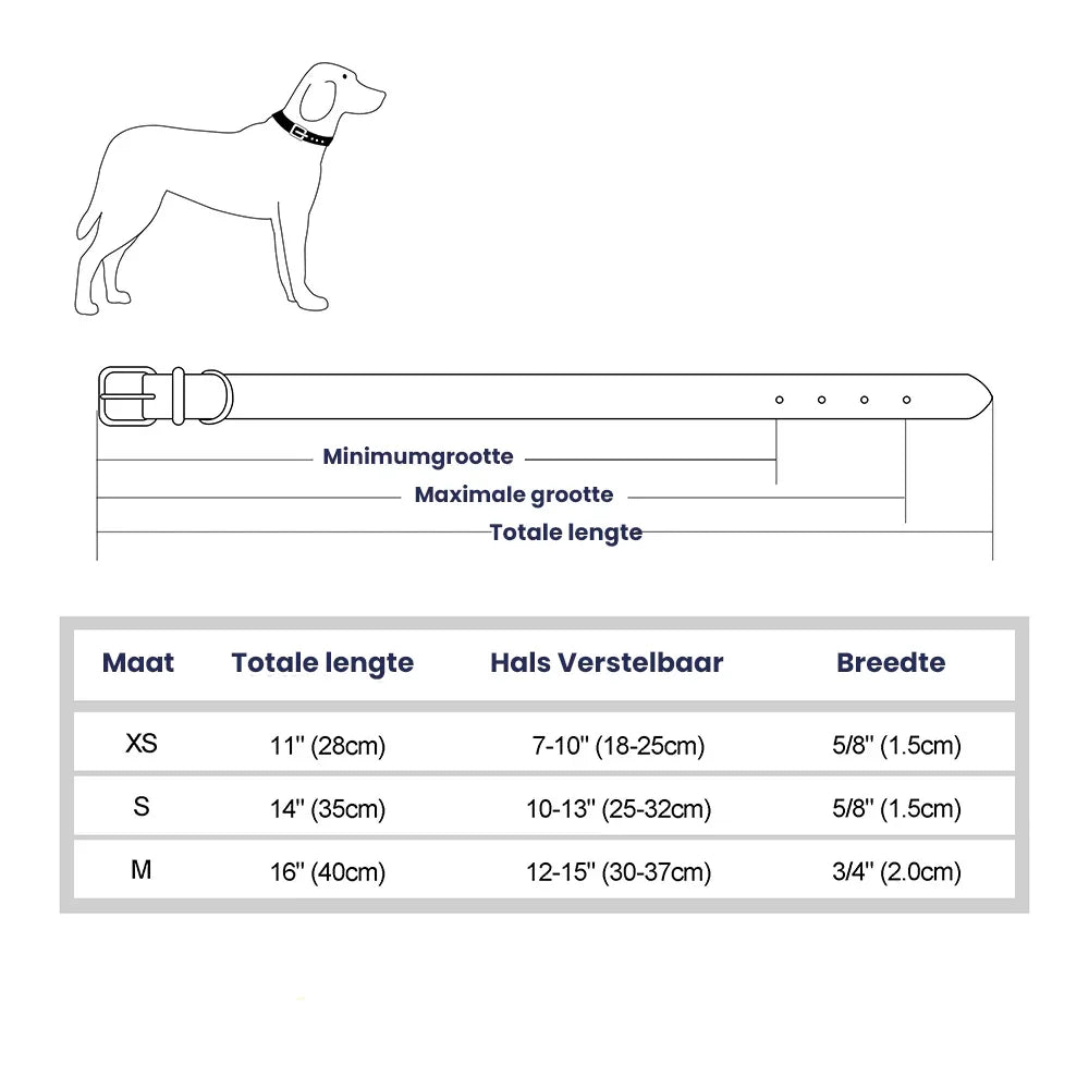 Strass Strik Halsband voor Honden - Ruffy