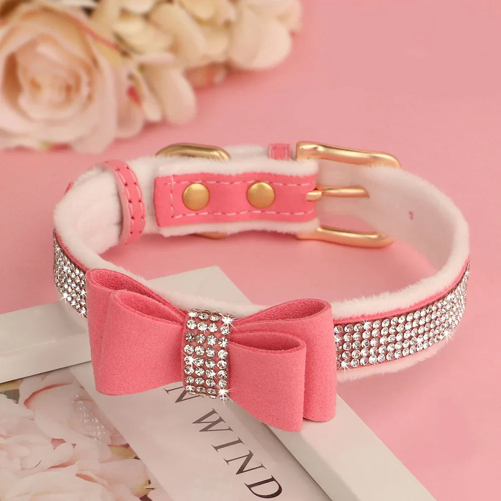 Strass Strik Halsband voor Honden - Ruffy