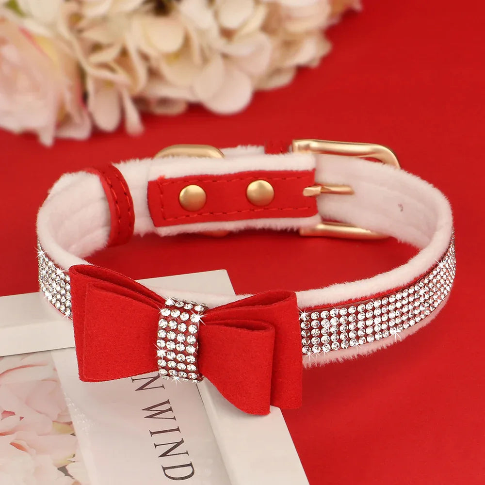 Strass Strik Halsband voor Honden - Ruffy
