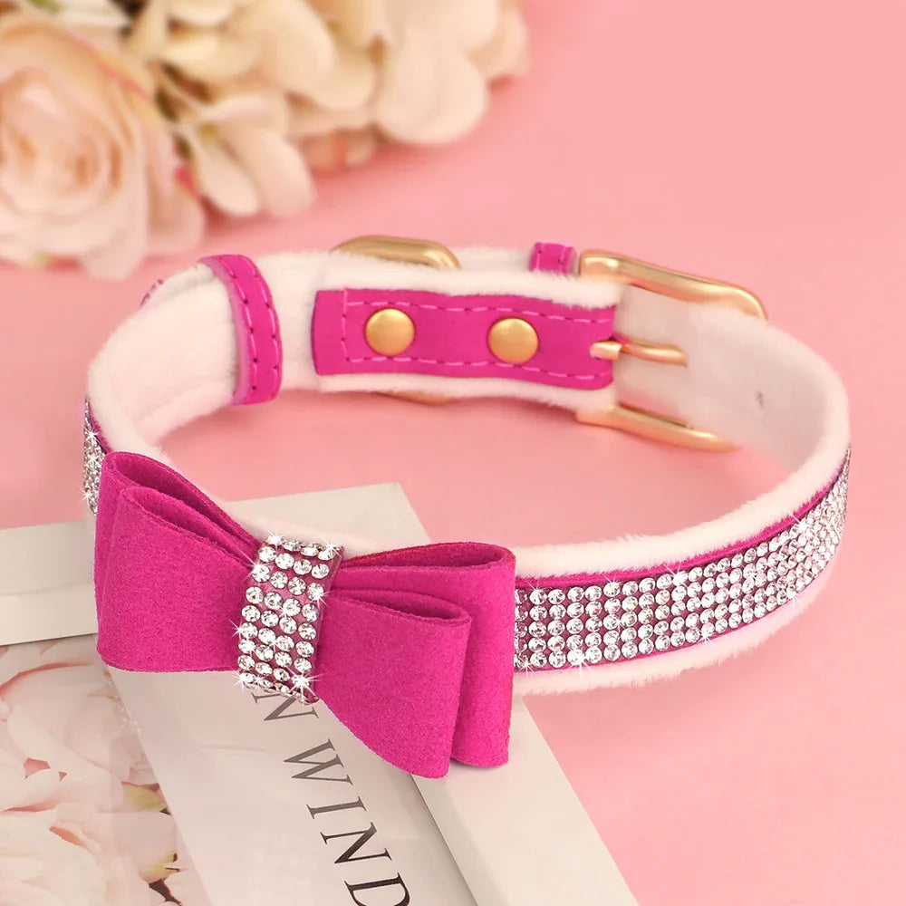 Strass Strik Halsband voor Honden - Ruffy