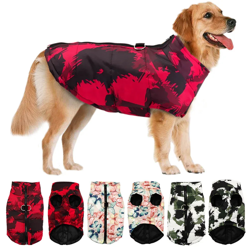 Luxe Warme Winterjas Voor Honden Camouflage - Ruffy