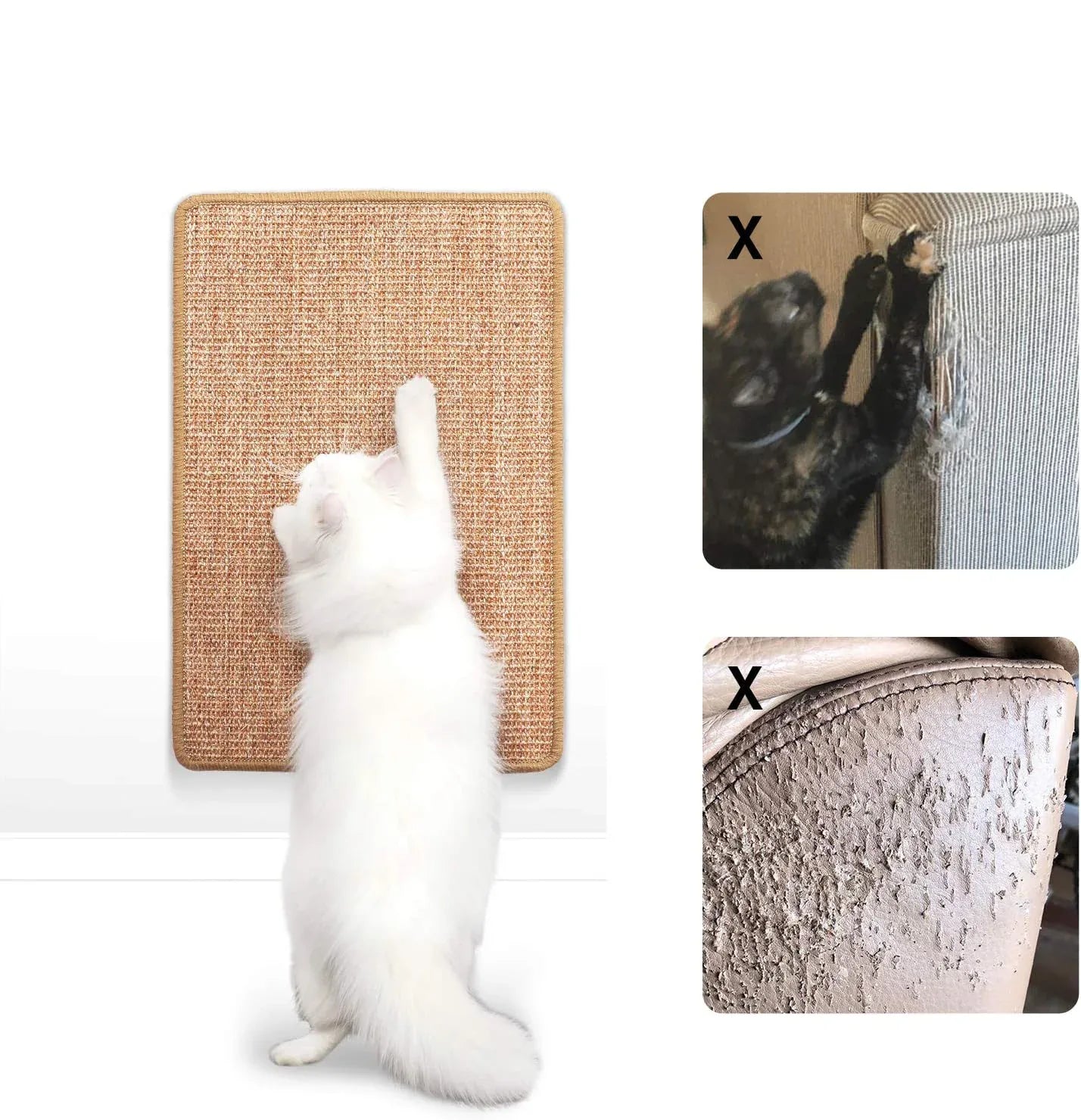 Katten Krabmat van Sisal Beschermt Meubels Duurzaam Gezond Krabgedrag Beschikbaar in S M L - Ruffy